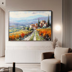Landscape 120 Canvas Art 60 x 40 cm / Black