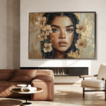 Portrait 120 Canvas Art 60 x 40 cm / Black