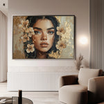 Portrait 120 Canvas Art 60 x 40 cm / Black
