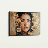 Portrait 120 Canvas Art 60 x 40 cm / Black