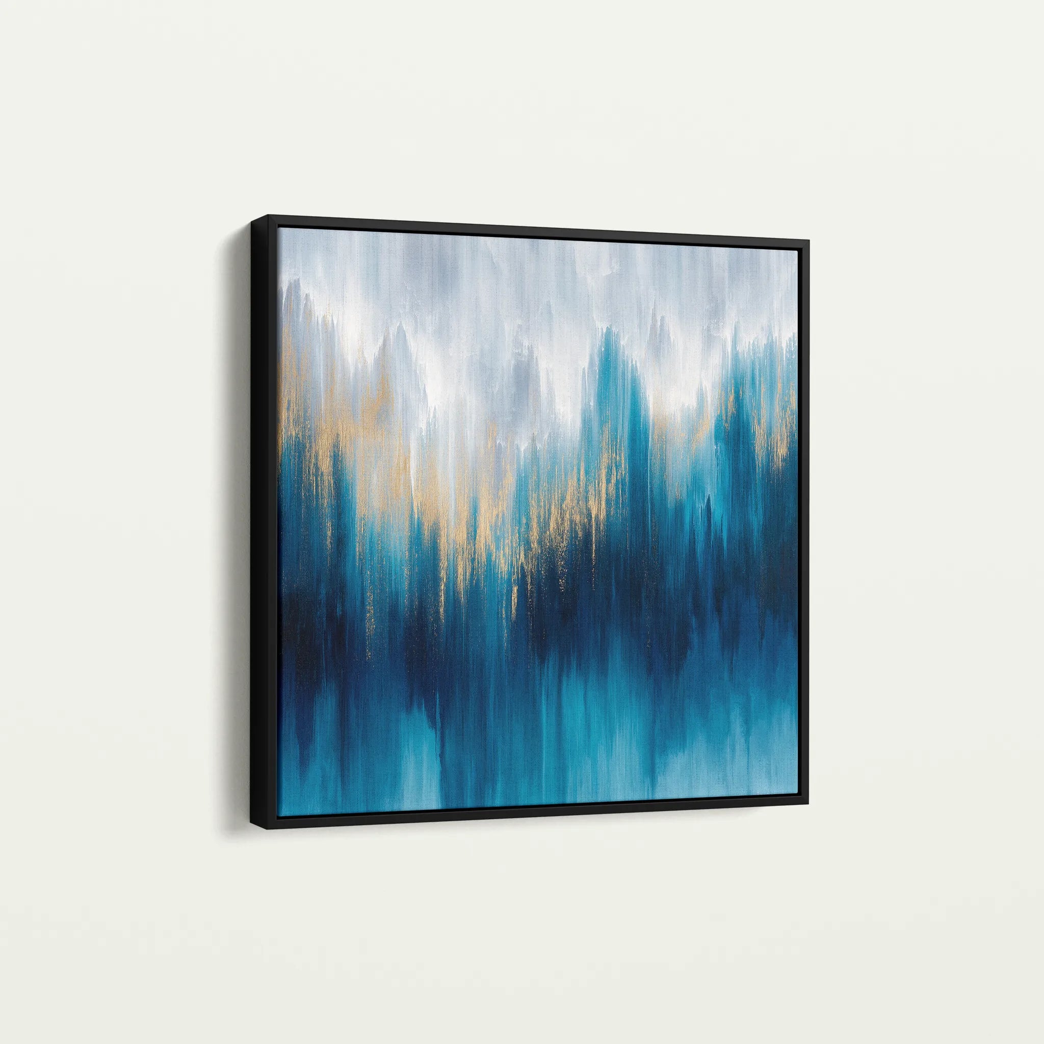 Abstract 1200 Canvas Art 60 x 60 cm / Black