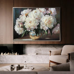 Floral 1200 Canvas Art 60 x 40 cm / Black