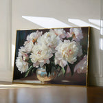 Floral 1200 Canvas Art 60 x 40 cm / Black