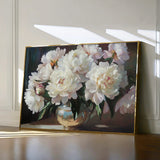 Floral 1200 Canvas Art 60 x 40 cm / Black