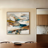 Abstract 1201 Canvas Art 60 x 60 cm / Black