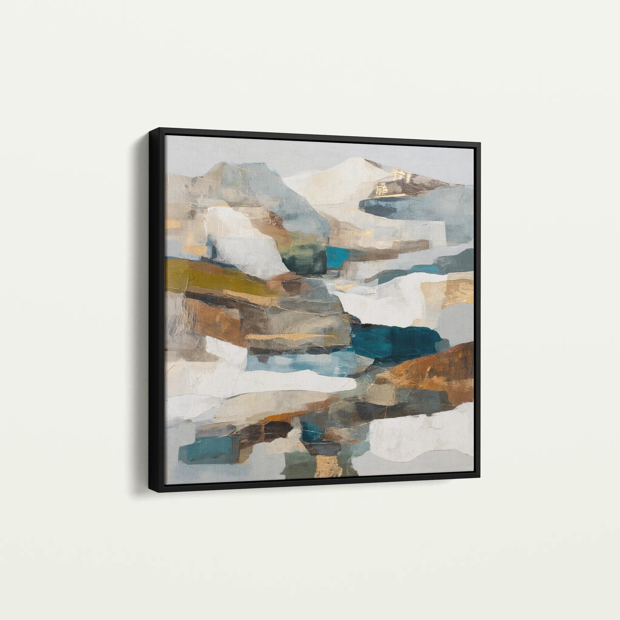 Abstract 1201 Canvas Art 60 x 60 cm / Black