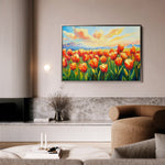 Floral 1201 Canvas Art 60 x 40 cm / Black