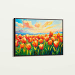 Floral 1201 Canvas Art 60 x 40 cm / Black