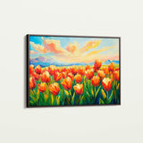 Floral 1201 Canvas Art 60 x 40 cm / Black