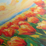 Floral 1201 Canvas Art 60 x 40 cm / Black