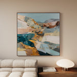 Abstract 1202 Canvas Art 60 x 60 cm / Black