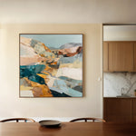 Abstract 1202 Canvas Art 60 x 60 cm / Black