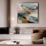 Abstract 1202 Canvas Art 60 x 60 cm / Black