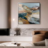 Abstract 1202 Canvas Art 60 x 60 cm / Black