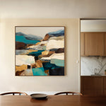 Abstract 1203 Canvas Art 60 x 60 cm / Black
