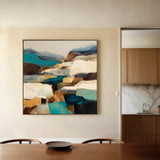 Abstract 1203 Canvas Art 60 x 60 cm / Black