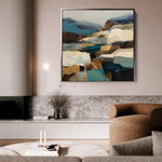 Abstract 1203 Canvas Art 60 x 60 cm / Black