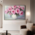 Floral 1203 Canvas Art 60 x 40 cm / Black