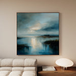 Abstract 1204 Canvas Art 60 x 60 cm / Black