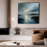 Abstract 1204 Canvas Art 60 x 60 cm / Black