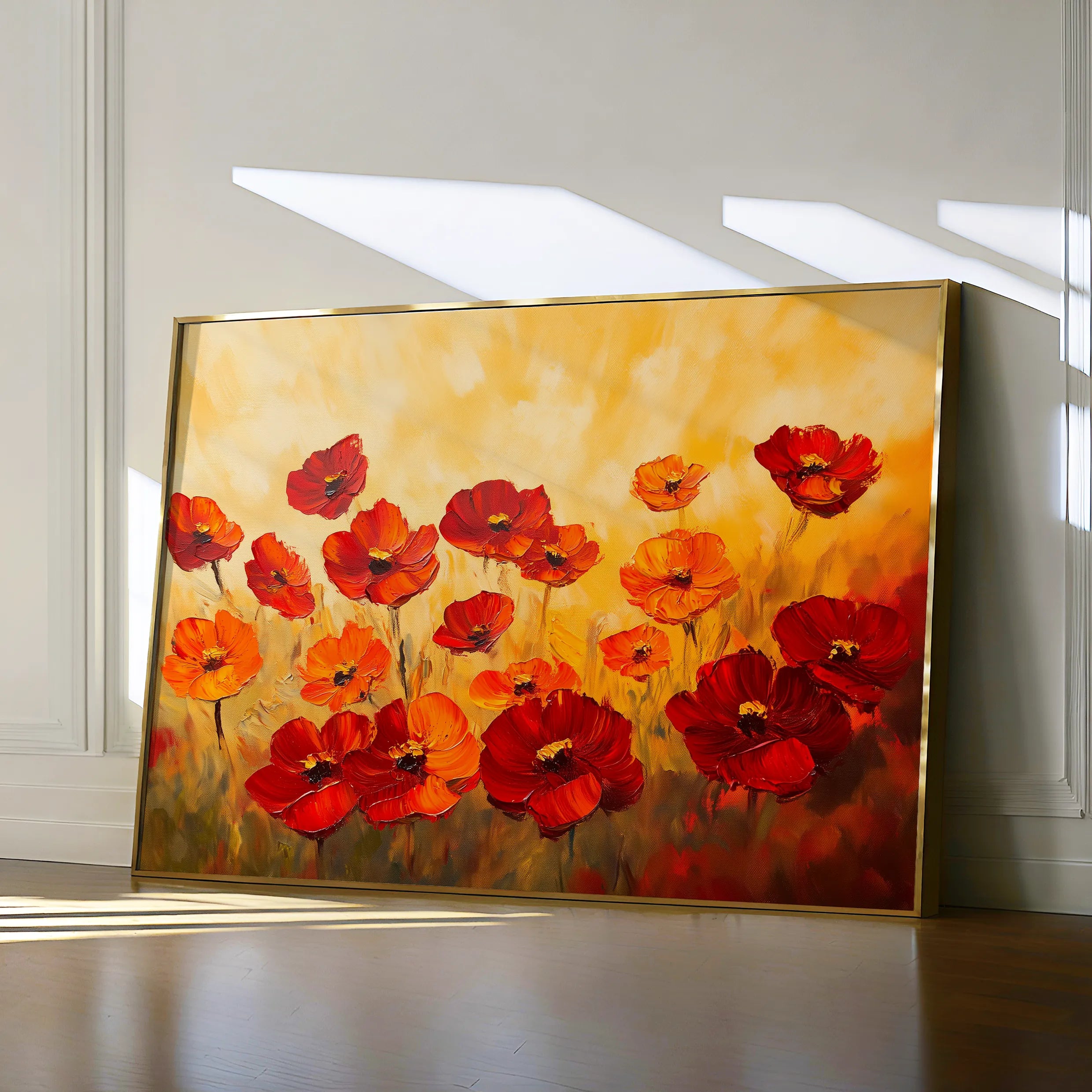 Floral 1204 Canvas Art 60 x 40 cm / Black
