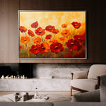 Floral 1204 Canvas Art 60 x 40 cm / Black