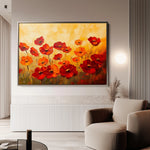 Floral 1204 Canvas Art 60 x 40 cm / Black