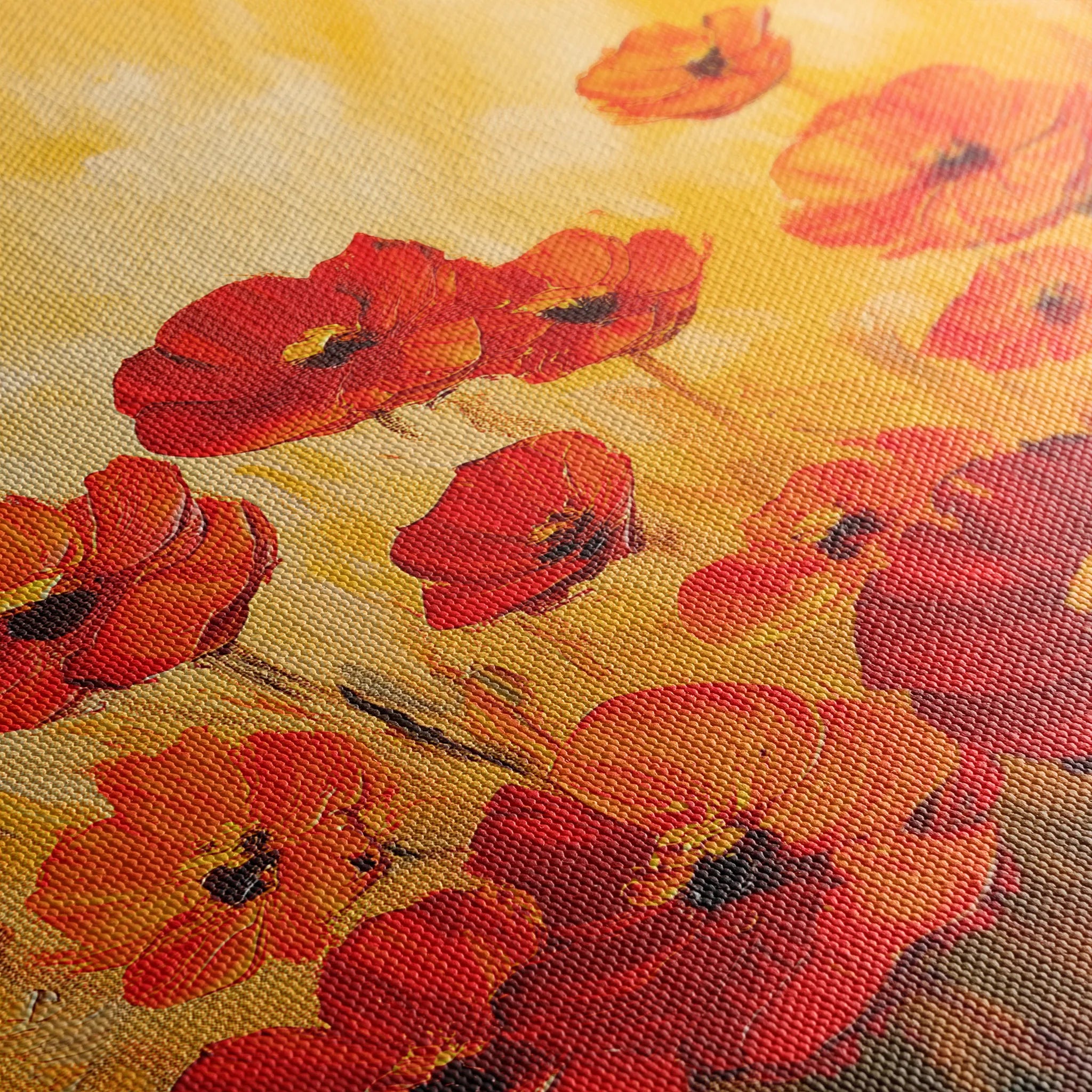 Floral 1204 Canvas Art 60 x 40 cm / Black