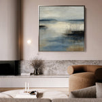 Abstract 1205 Canvas Art 60 x 60 cm / Black