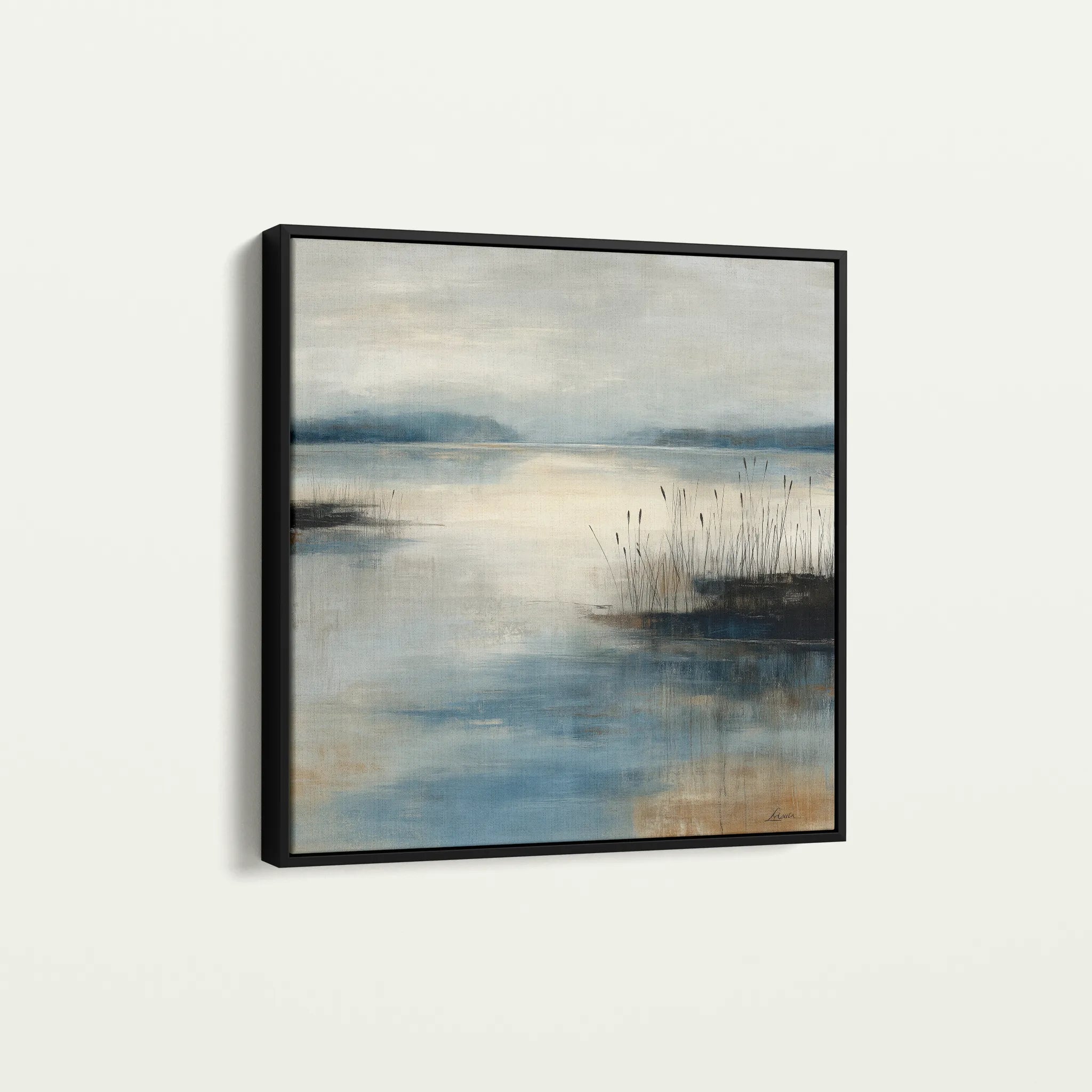 Abstract 1205 Canvas Art 60 x 60 cm / Black