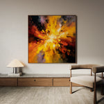 Abstract 1206 Canvas Art 60 x 60 cm / Black