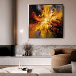 Abstract 1206 Canvas Art 60 x 60 cm / Black