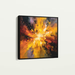 Abstract 1206 Canvas Art 60 x 60 cm / Black