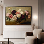 Floral 1206 Canvas Art 60 x 40 cm / Black