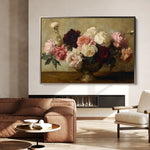 Floral 1206 Canvas Art 60 x 40 cm / Black