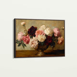 Floral 1206 Canvas Art 60 x 40 cm / Black