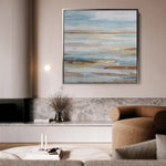 Abstract 1207 Canvas Art 60 x 60 cm / Black