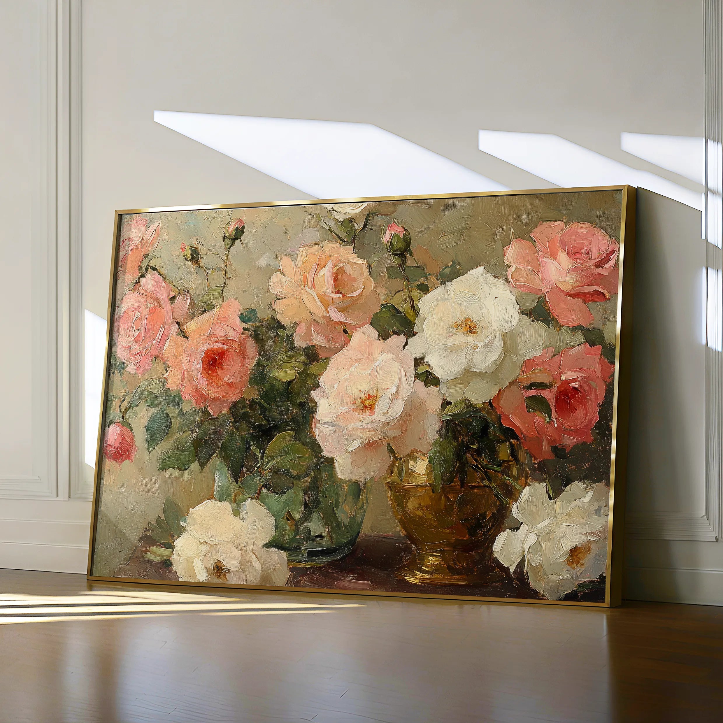 Floral 1207 Canvas Art 60 x 40 cm / Black