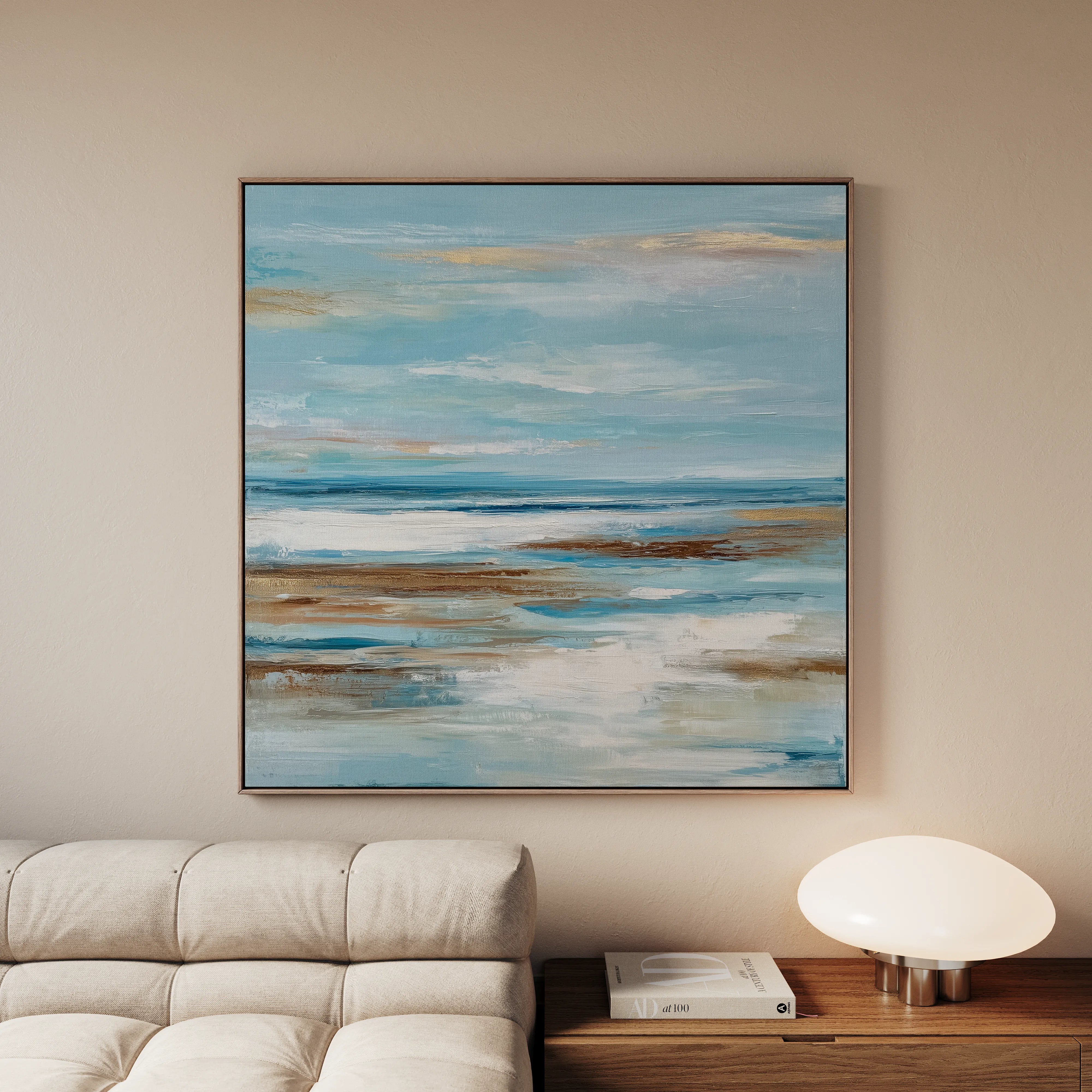 Abstract 1208 Canvas Art 60 x 60 cm / Black