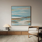 Abstract 1208 Canvas Art 60 x 60 cm / Black