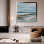 Abstract 1208 Canvas Art 60 x 60 cm / Black