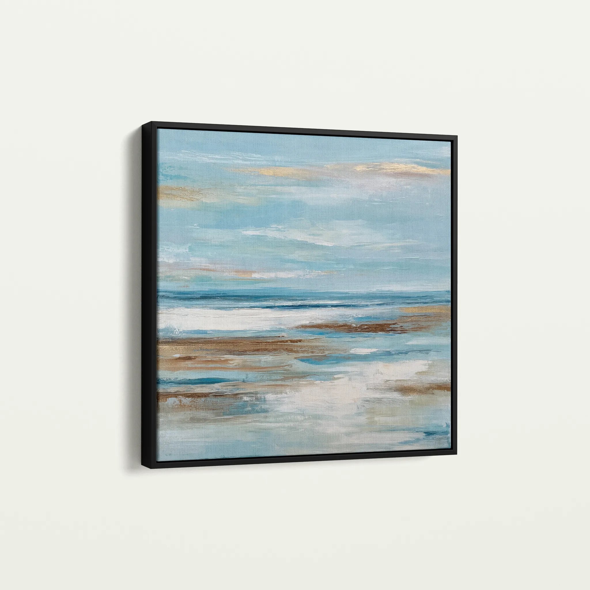 Abstract 1208 Canvas Art 60 x 60 cm / Black