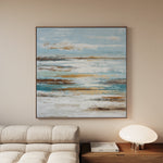 Abstract 1209 Canvas Art 60 x 60 cm / Black