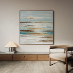 Abstract 1209 Canvas Art 60 x 60 cm / Black