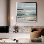 Abstract 1209 Canvas Art 60 x 60 cm / Black