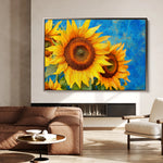 Floral 1209 Canvas Art 60 x 40 cm / Black