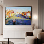 Landscape 121 Canvas Art 60 x 40 cm / Black