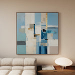 Abstract 1210 Canvas Art 60 x 60 cm / Black