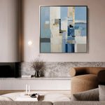 Abstract 1210 Canvas Art 60 x 60 cm / Black
