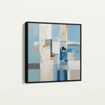 Abstract 1210 Canvas Art 60 x 60 cm / Black